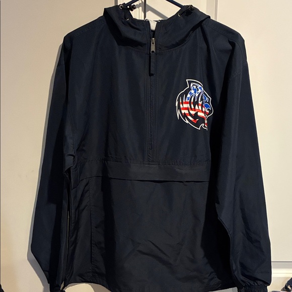 Champion Other - Champion Hooded Windbreaker Jacket with Flag Tiger Graphic